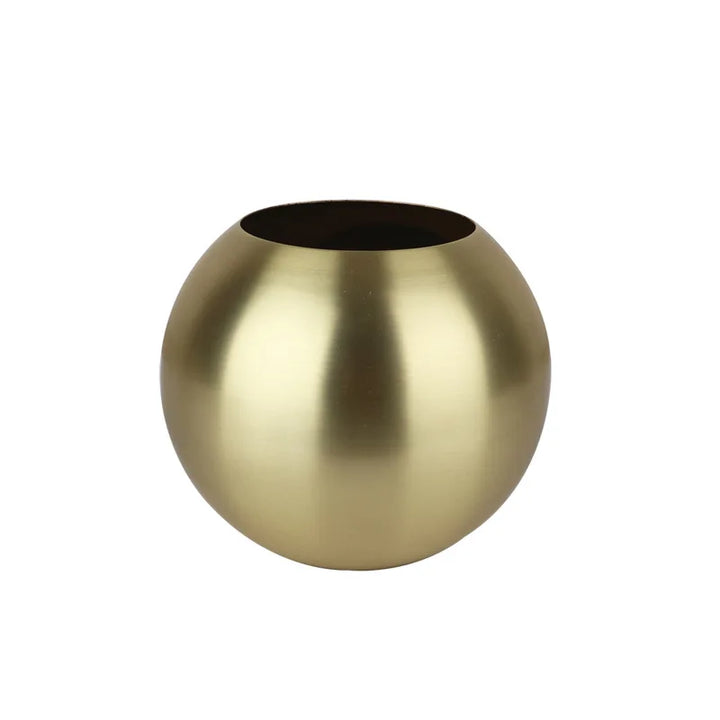 Lisslune | Stainless Steel Vase in Nordic Style Desktop Flower Pot BeFlower Pots Gold Black Rose Gold Classic Home Decoration