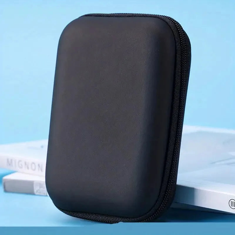 Rynx | 1pc Portable Waterproof Headphone Storage Bag, Data Cable Packing Cube, EVA Protective Case for Travel