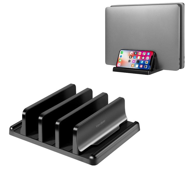 Lisslune | Dual-Device Vertical Laptop Organizer with adjustable slot width