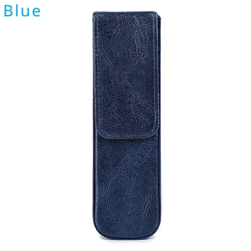 Lisslune | Elegant Real Leather Pen Organizer - Stylish Storage for Office and Travel