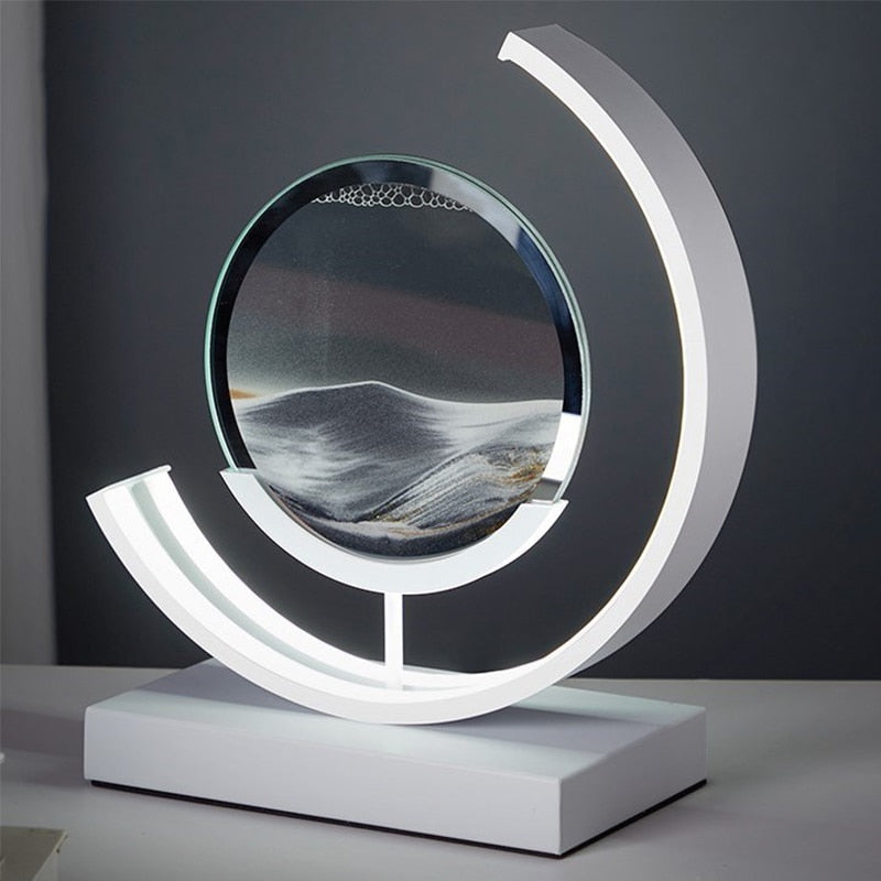 Lisslune | Sand Table Lamp | Calming Sandscape Design | Perfect for Home Decor & Relaxation Spaces
