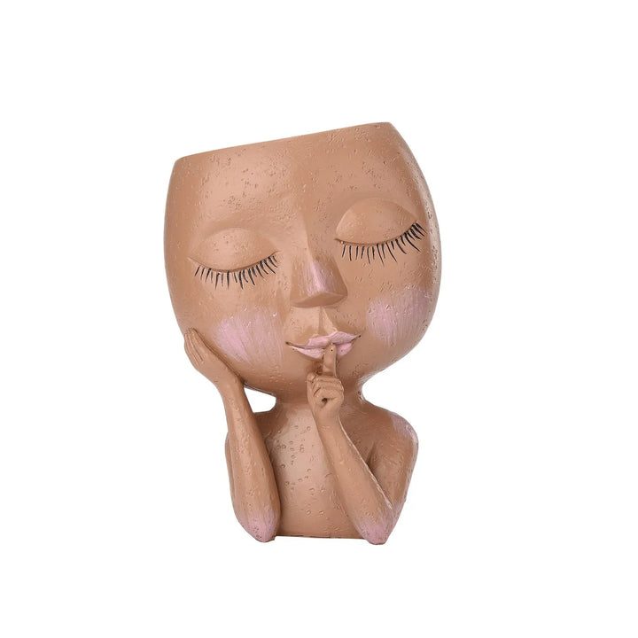 Lisslune | Decorative Flower Pot – Creative Plant Pot with Face for Houseplants & Succulents