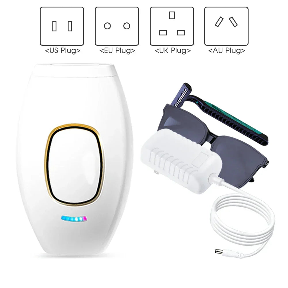 Lisslune | Bikini IPL 500,000 Flash Epilator Impulse Permanent Laser Epilator Painless For Women Hair Removal Home Use Devices