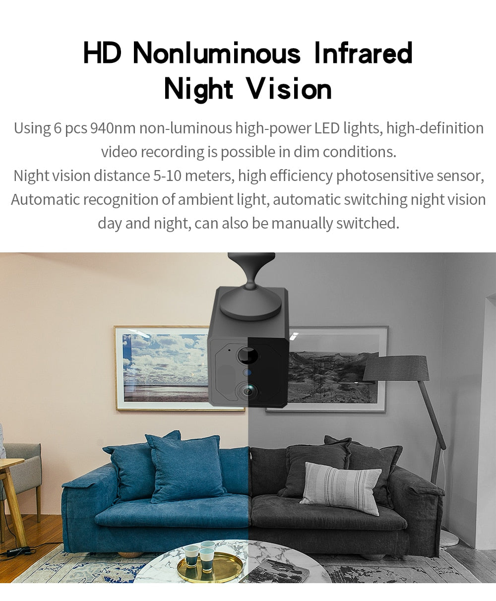 Lisslune | Wireless Long Standby Remote Motion Master Mini Camera