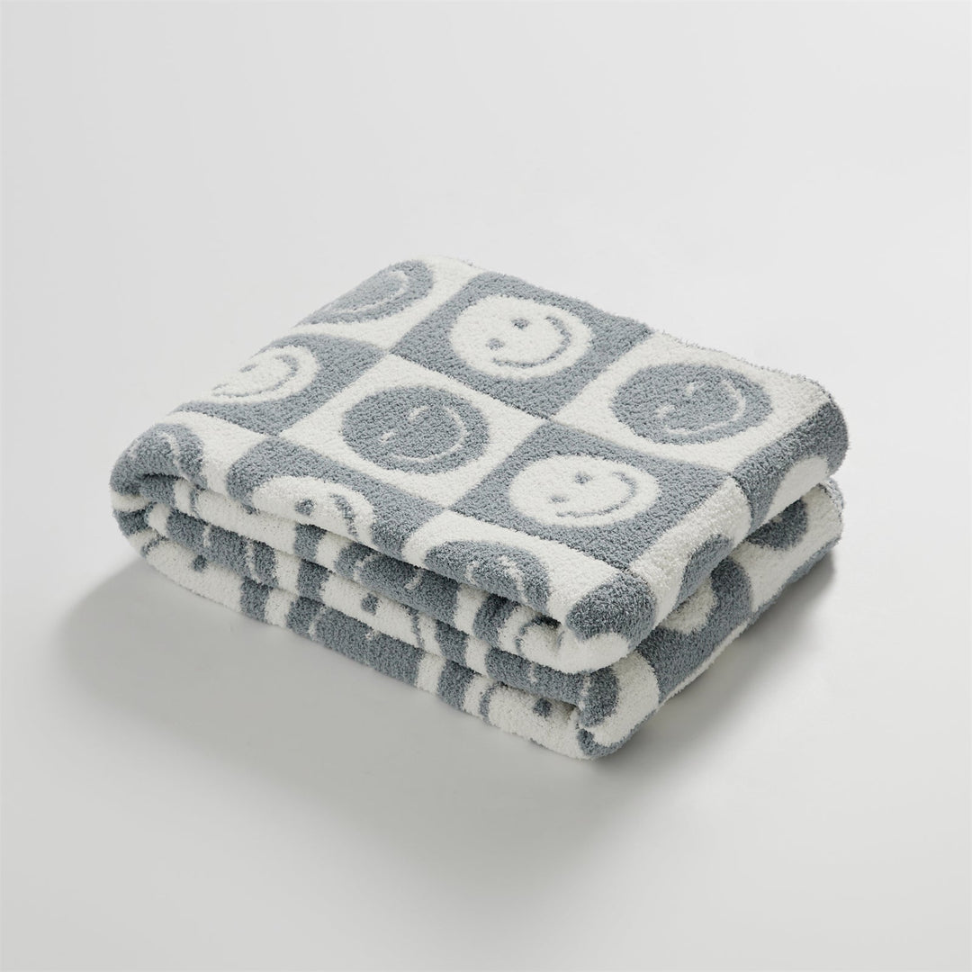 Lisslune | Smiley Checked Blanket