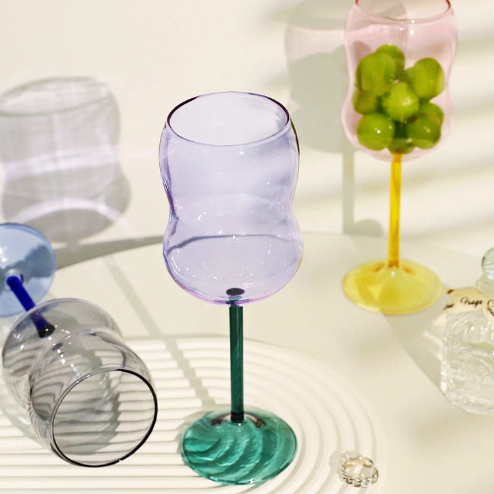 Lisslune | 2-colored Chubby wine glass