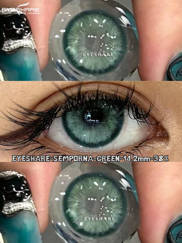 Rynx | 2pcs Color Contact Lenses Gray Soft Contact Naturally Cosmetic Color Lenses Blue Beautiful Pupils Annual Use
