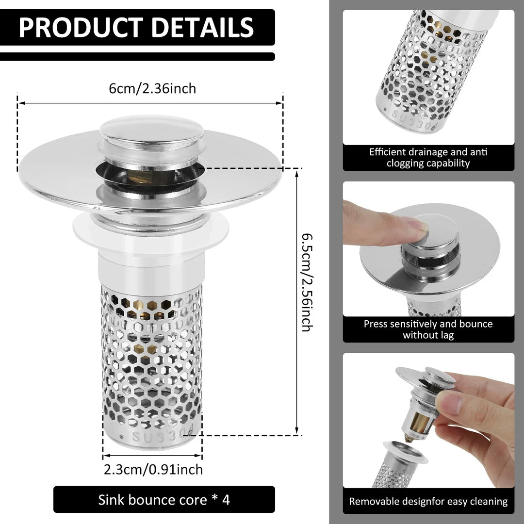 Lisslune | Sink Drain Anti-Odor Hair Catcher Filter