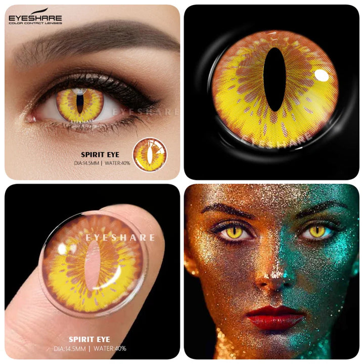 Rynx | 1 Pair Colored Contact Lenses for Eyes Cosplay Contact Lenses Blue Lenses Halloween Lens Cosmetics Pupils Eye Color Lens