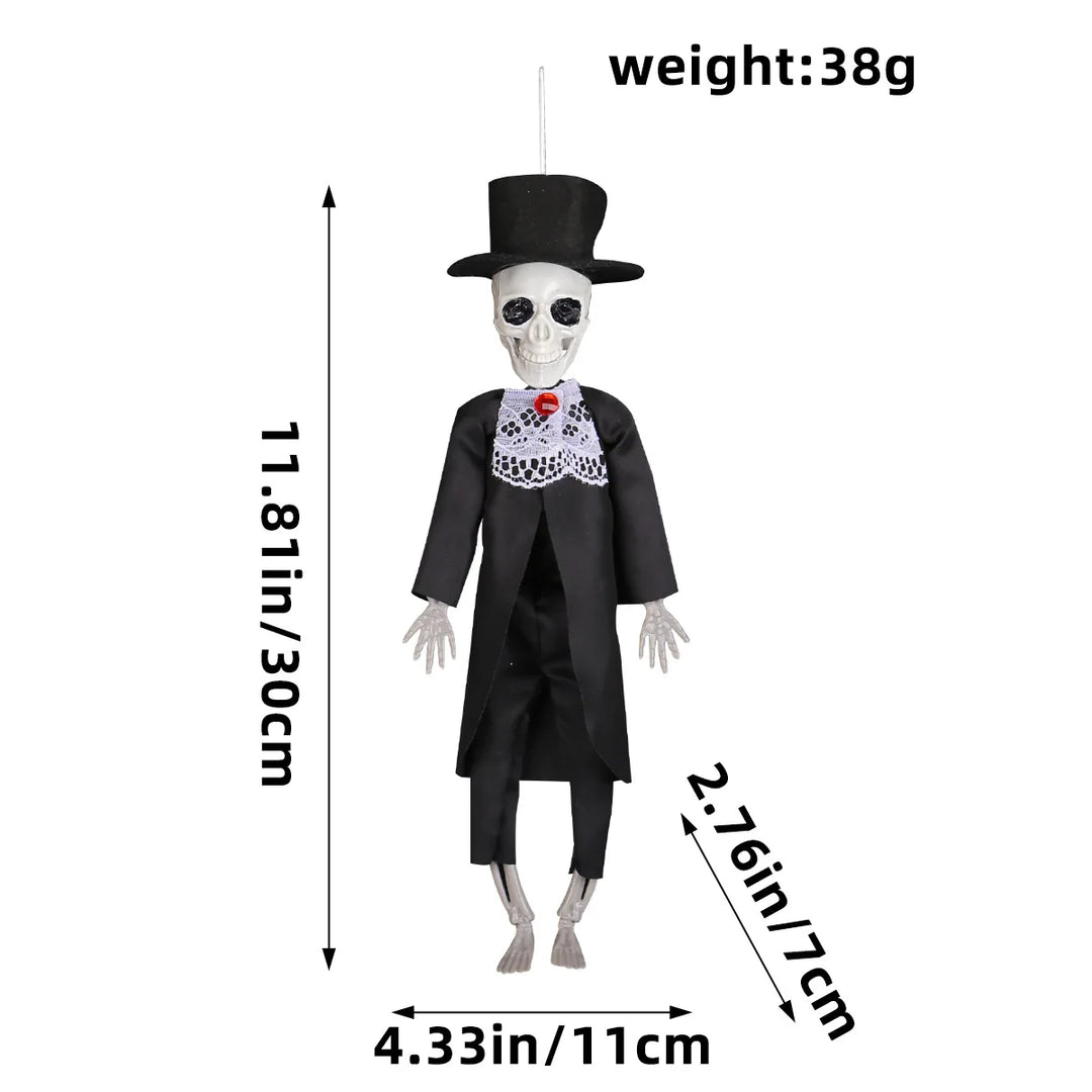Rynx | Halloween Skeleton Bride Couple Hanging Decoration Figure Bar Home Party Indoor Wedding Statue Ornament Props Gifts Doll