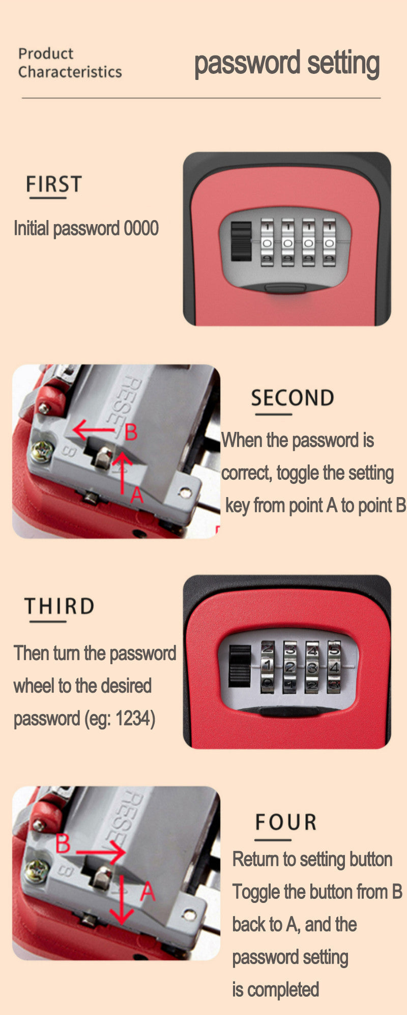 Lisslune | Portable Password Key Storage Box