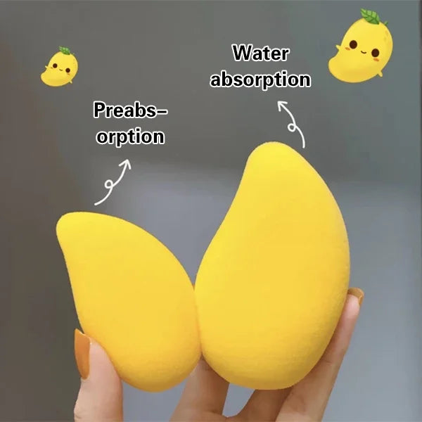 Rynx | 1PC Mango Makeup Blender Tools Beauty Applicator Super Soft Sponge Powder Blender Smooth Foundation Contour Blend Puff