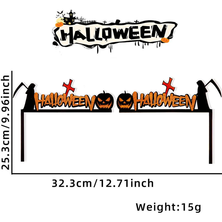 Rynx | Halloween Door Frame Decoration, Bats, Pumpkins, Spider Webs, Door and Window Corner Stickers, Halloween Home Decor