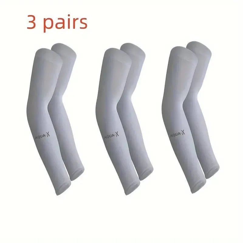 Rynx | 3 Pair of Breathable Sun Protection Sleeves - Breathable & UV-Protected Gear for Sports, Driving & Outdoor Adventures