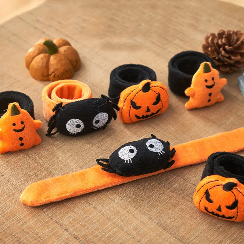 Rynx | Halloween 3D Tube Bracelet Pumpkin Witch Ghost Spider Decoration Bracelet Gift Kids Cartoon Finger Ring Props Party Supplies