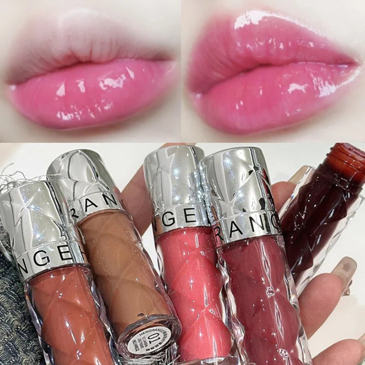 Rynx | Clear Nude Mirror Lip Gloss Moisturizing Hydrating Non-sticky Water Light Glass Gel Filling Lip Glaze Oil Lipstick Tint Cosmetics