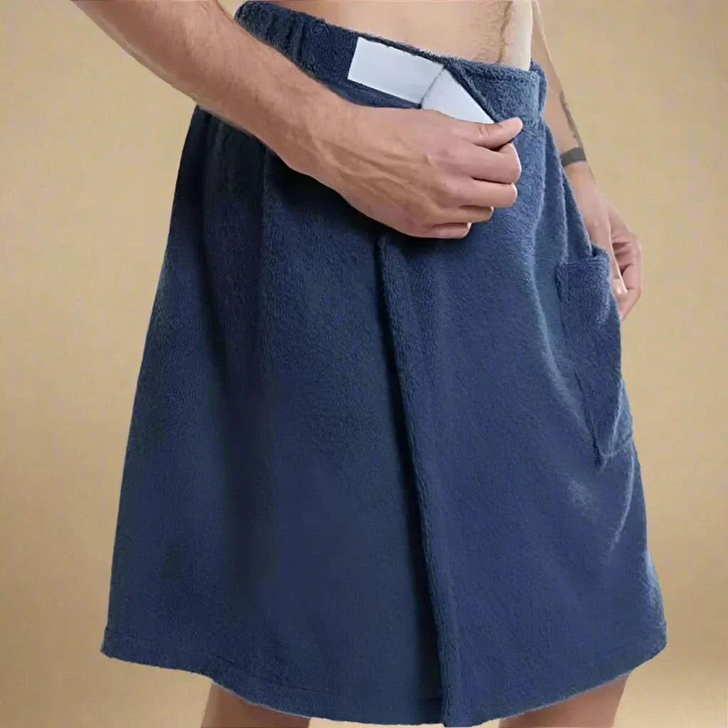 Lisslune | PORTABLE BATH TOWEL ROBE – Soft & versatile bath towel with pockets for sauna, beach & fitness