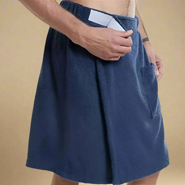 Lisslune | PORTABLE BATH TOWEL ROBE – Soft & versatile bath towel with pockets for sauna, beach & fitness