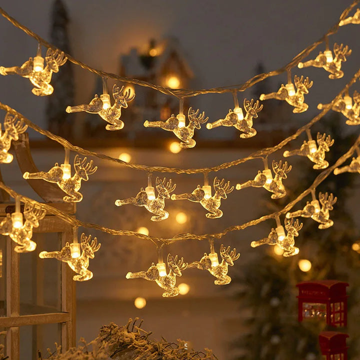 Rynx Christmas Tree LED Fairy Light String 1.5M 10LED Xmas Hanging Light Fairy Light Garland Home Decor Ornament New Year Gifts