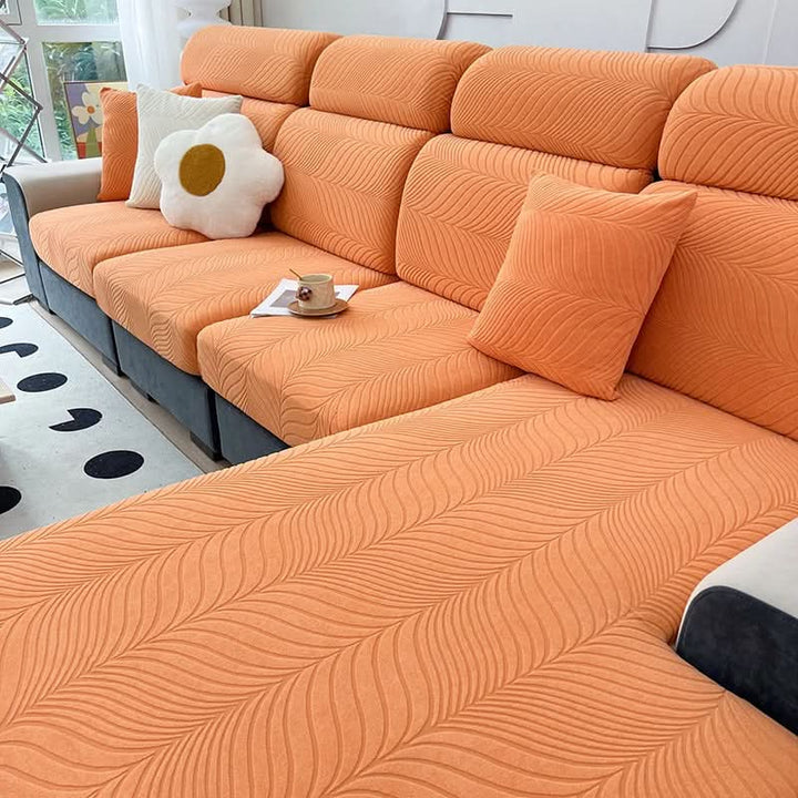 Lisslune | PlushSecure - Elegant Jacquard Sofa Cover for Non-Slip Comfort