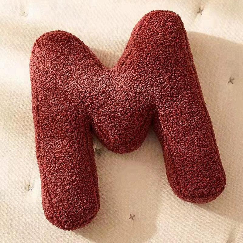 Lisslune | Delightful English Letters Plush Cushion - Cozy Home Accessory