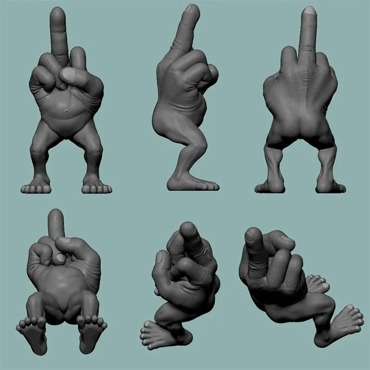 Lisslune | 3D Printed Middle Finger Funny Decor