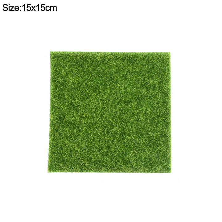 Rynx 15/30cm Grass carpet Green Artificial grass Moss Lawn Carpet DIY Micro landscape Home Floor Aquarium Wedding decorations