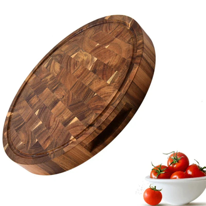 Skorter | ButcherGrain | Thick round acacia butcher block