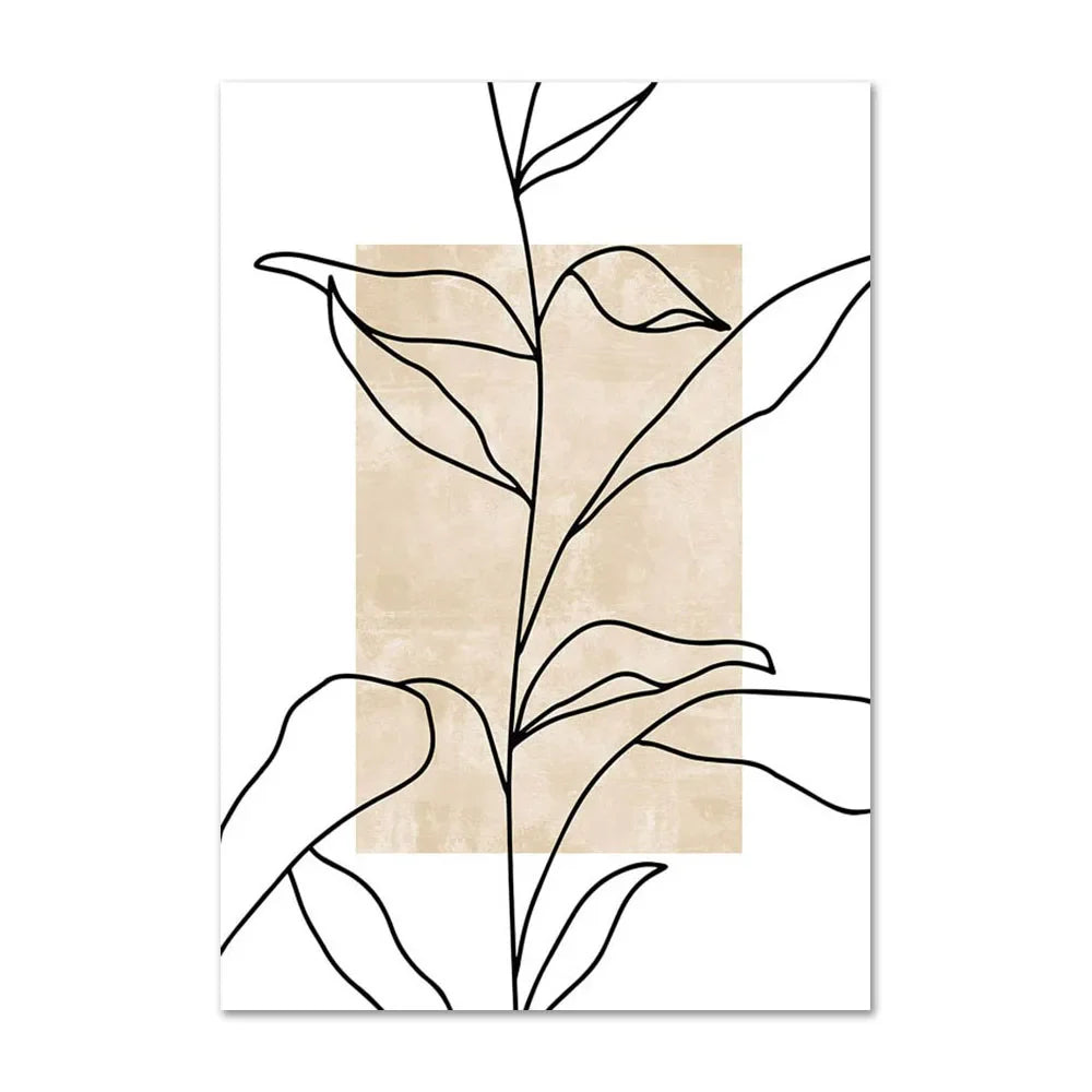 Lisslune | Vase & Bird Canvas Poster