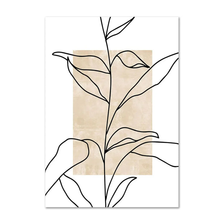 Lisslune | Vase & Bird Canvas Poster