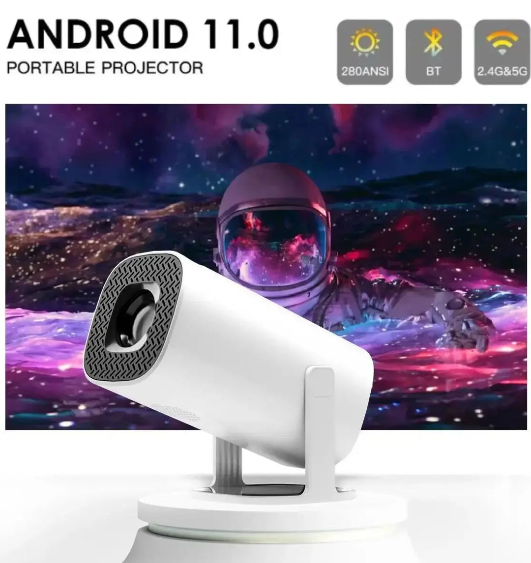 Lisslune | Smart Mini Android 4K Support Home Cinema Projector