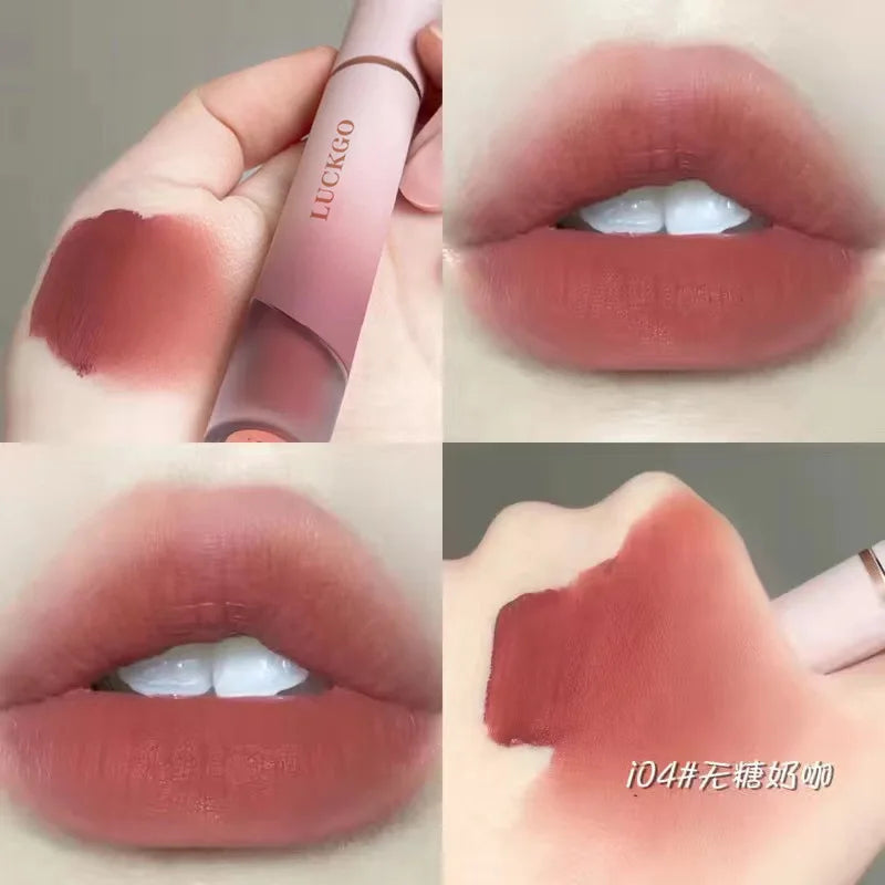 Rynx | Velvet Matte Lipstick Cream Sexy Red Lip Color Moisturizing Long-lasting Lip Gloss Waterproof Makeup Korean Cosmetics 6 Colors