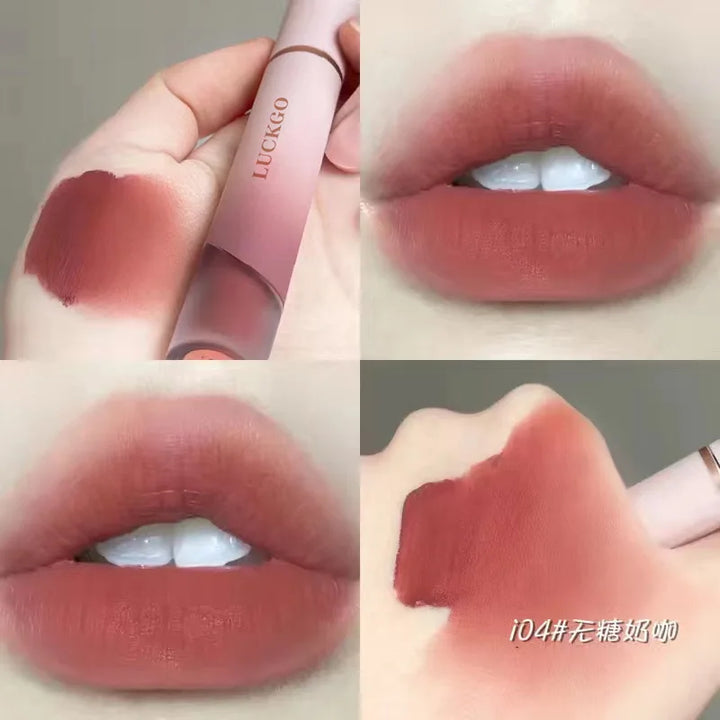 Rynx | Velvet Matte Lipstick Cream Sexy Red Lip Color Moisturizing Long-lasting Lip Gloss Waterproof Makeup Korean Cosmetics 6 Colors
