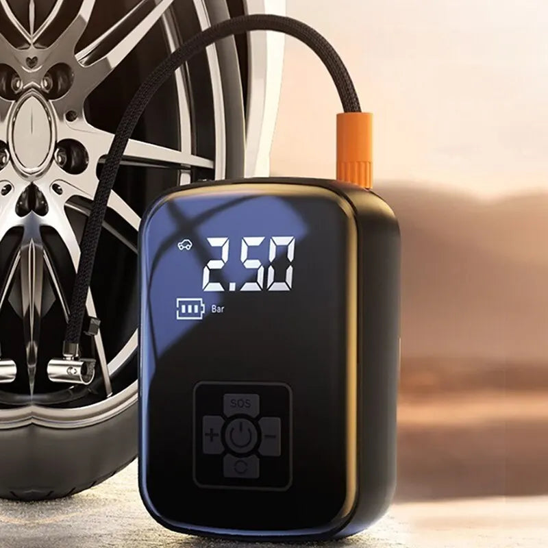 Lisslune | Cordless Electric Mini Compressor for Car and Bicycle Tires
