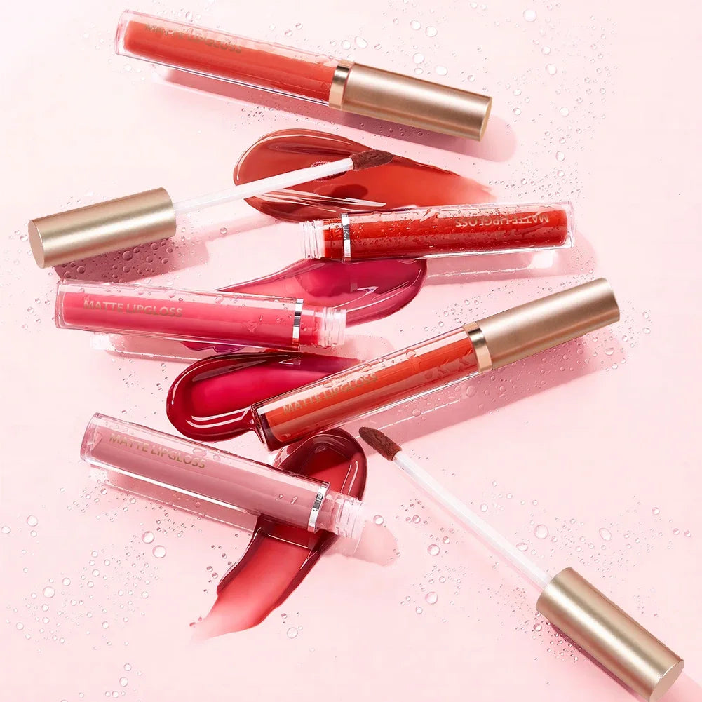 Rynx | 6Set Matte Lipstick AB two Sets Non-Staining with Cup Mouth Red Lipstick Moisturizing Long-Lasting Not Easy to Fade Lipstick