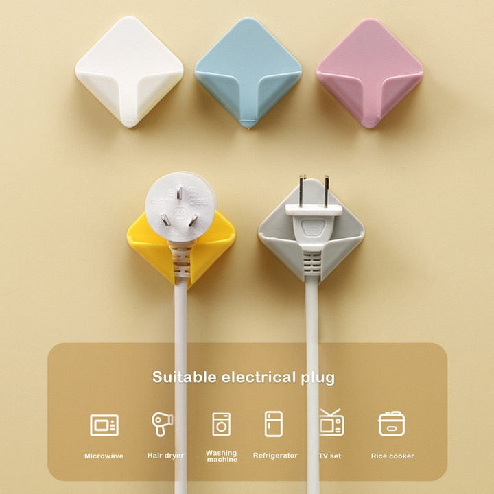 Lisslune | Self-Adhesive Strong Cable Holding Wall Hook