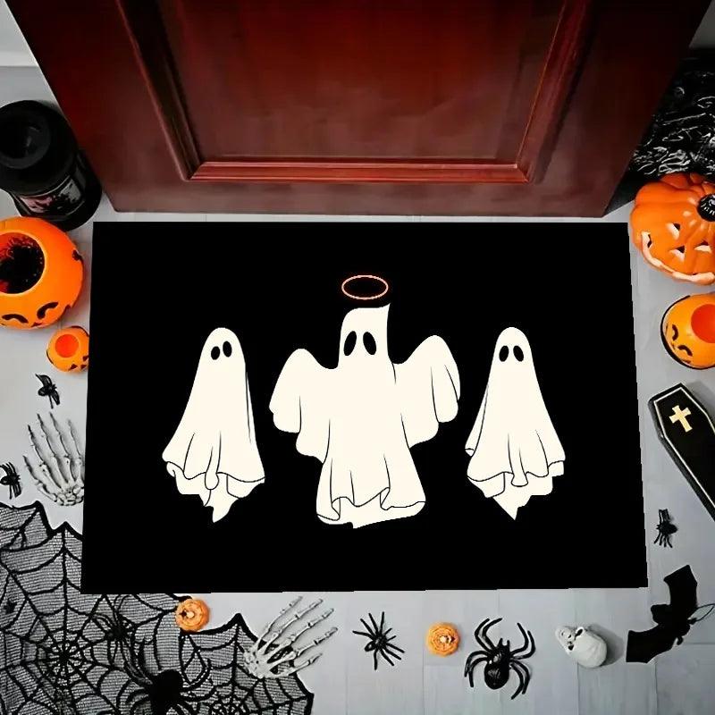 Lisslune | Charming Haunted Theme Anti-Slip Playroom Rug for Kids - Perfect for Halloween Fun!