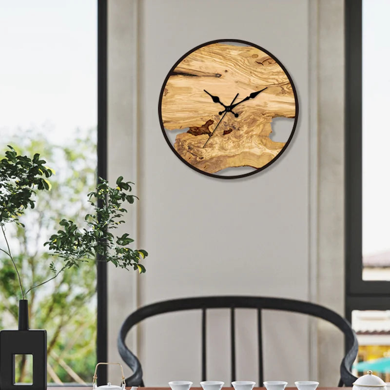 Lisslune | Silent wall clock made of acrylic and wood