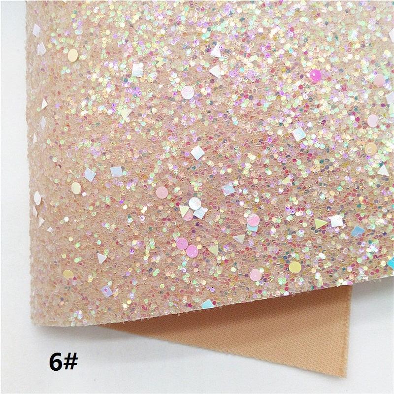 Lisslune | Leopard Print Glitter Lace Synthetic Leather Craft Sheets - Ultimate DIY Creations Kit