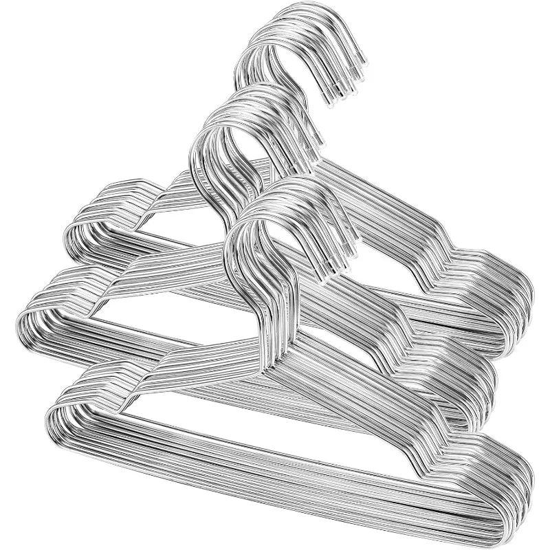 Lisslune | 50-pack durable stainless steel hangers for organizing the children's wardrobe