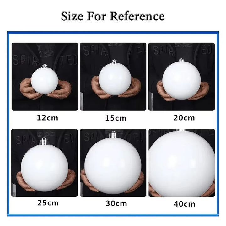 Rynx | 1pcs 120mm-250mm Pearl shiny Christmas tree ball decoration hanging for home bar party birthday wedding Xmas decoration