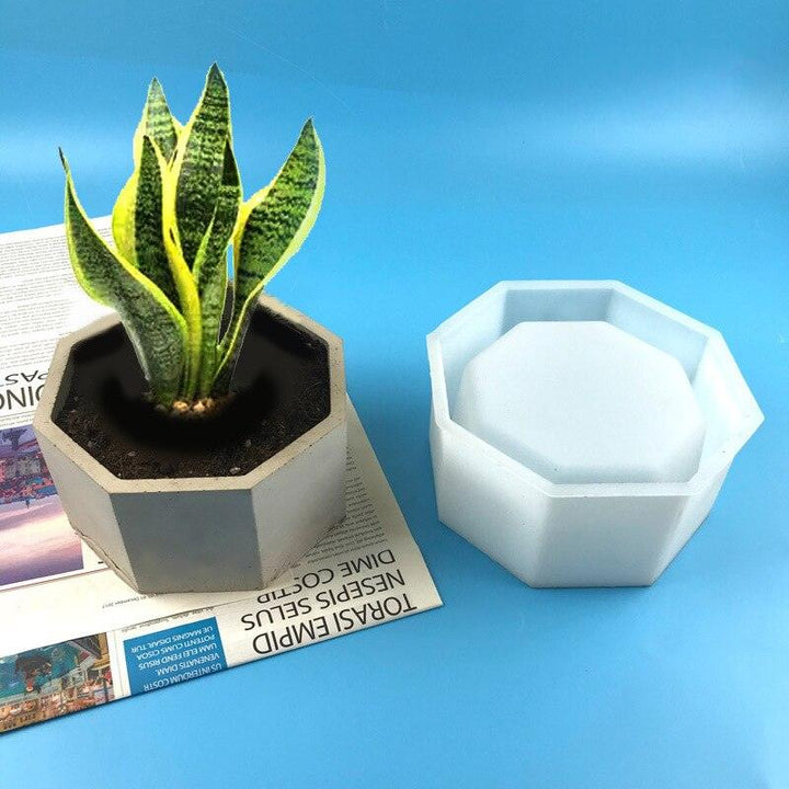 Lisslune | Silicone mold set for creative candle jars and flower planters