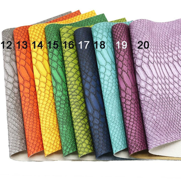 Lisslune | Elegant Gator Textured Matte Synthetic Leather Craft Roll - Premium Quality for Creative Projects