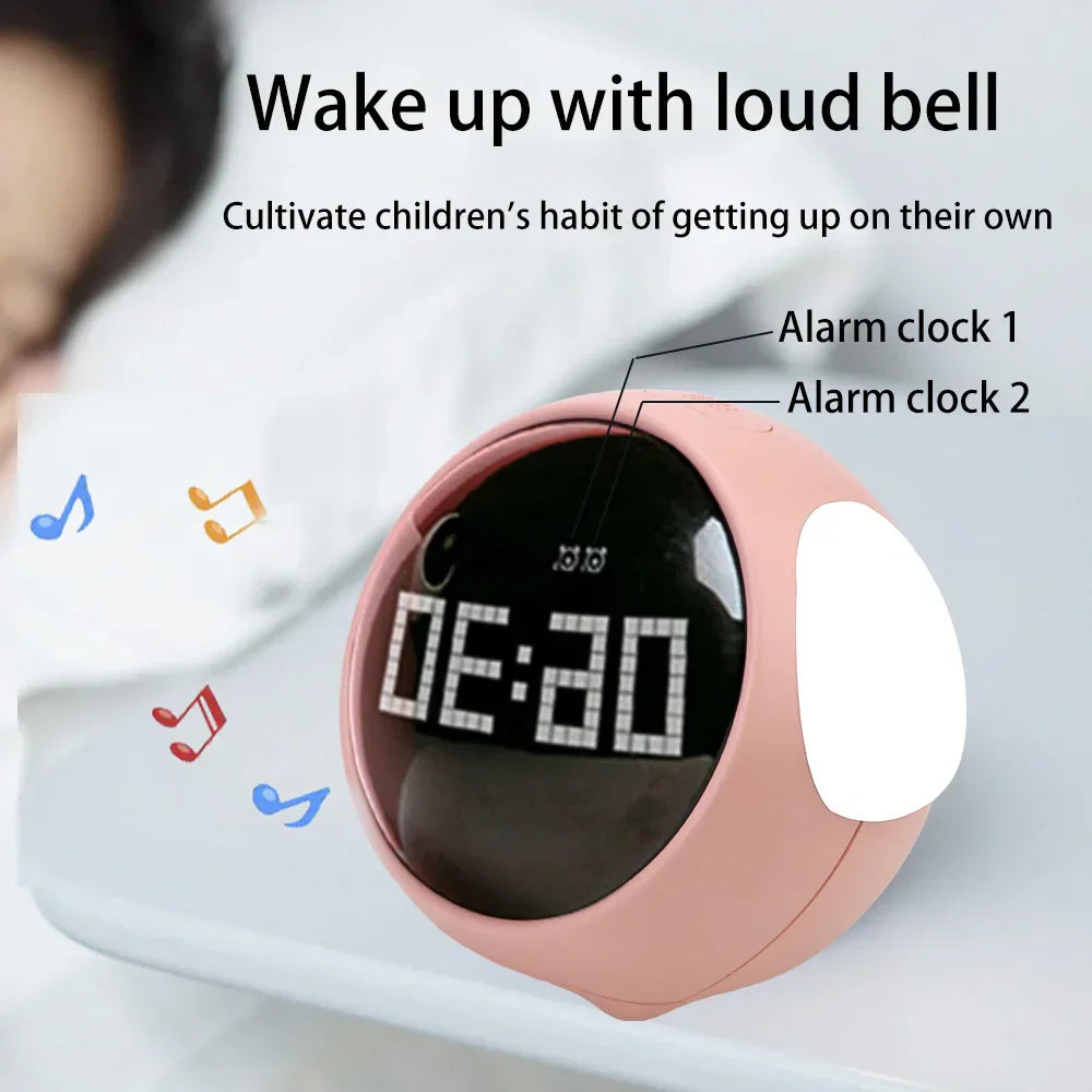 Lisslune | Cute Expression Night Light Alarm Clock
