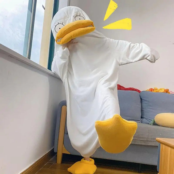 Lisslune | Confused Duck Warm Adult Pajamas Costume