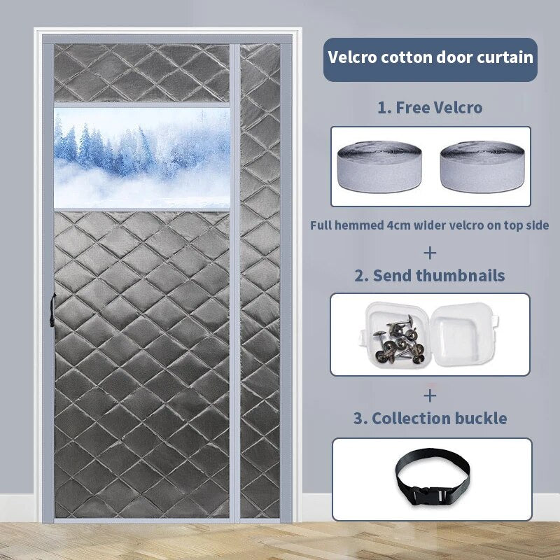 Lisslune | Magnetic Cold-Proof Cotton Door Curtain