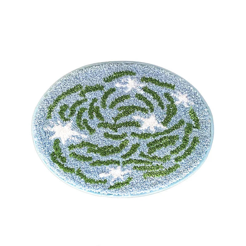 Rynx | Scenic Tufting Glossy Lake Bathroom Mat Soft Cushion Underpad Bedroom Rug Floor Mat Aesthetic Home Decor