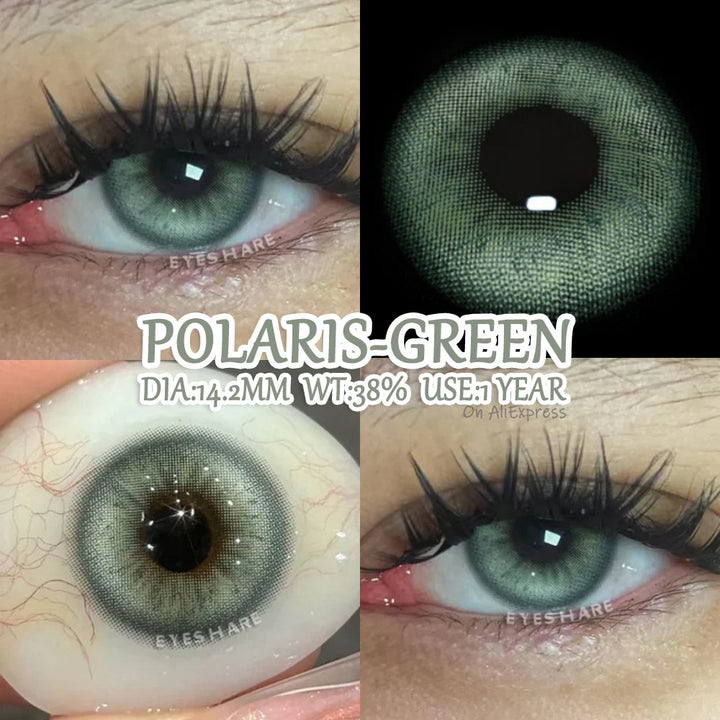 Rynx | Colorful contact lenses for the eyes 2 pcs./pair Green eye lenses Blue contact lens Annual Brown pupils cosmetic lens