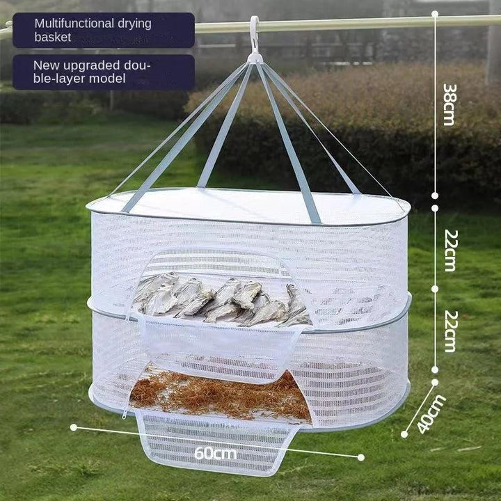 Lisslune | Foldable Mesh Drying Rack for Clothing, Food and More