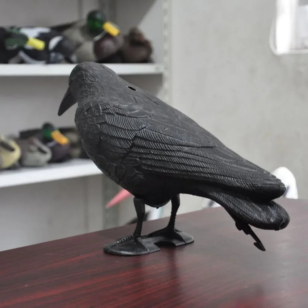 Rynx | Garden Decoration Outdoor Simulation Black Crow Raven Bird Deterrent Pest Control Pigeon Deterrent Garden Decoration Outdoor